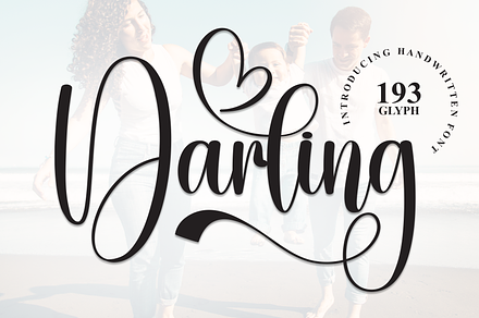 Darling | Script Font, a Handwritten Font by Scratchones