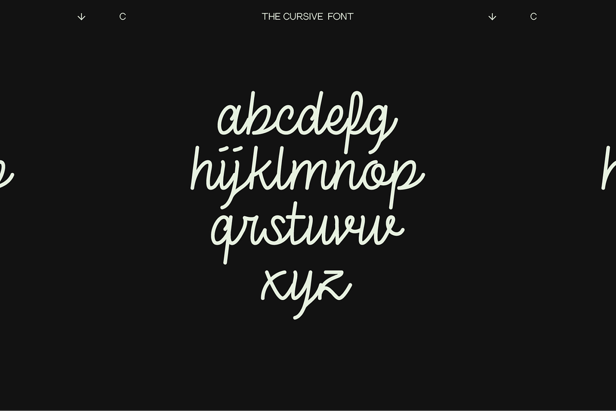 THE CURSIVE FONT, a Font by THE BOLD FONT. (Photo 5 of 9)