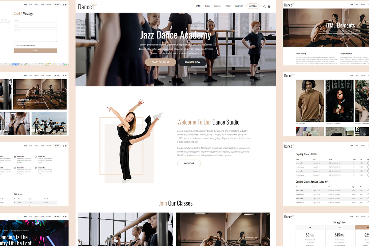 Dance - Dance Studio Web Template, a HTML Template by TemplatesJungle (Photo 7 of 7)