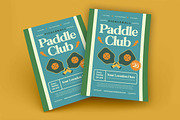 Pickleball Padle Club Flyer, a Flyer Template by megarez (Thumbnail 1 of 3)