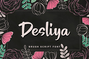 Desliya - Brush Script Font, a Script Font by Bayuktx