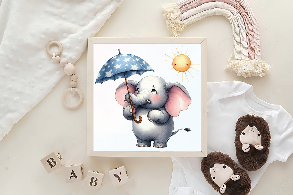 Funny Grumpy Animals Clipart, an Icon by CraftArtStudio (Photo 6 of 6)