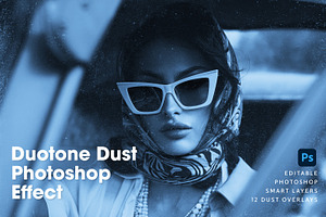 Duotone Dust Photo Effect, a Photo by Paper Flowers Studio