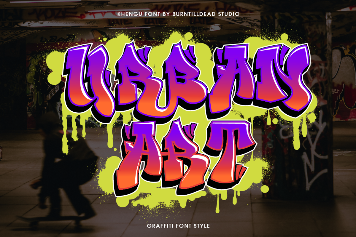 Khengu, a Slab Serif Font by Burntilldead (Photo 3 of 7)