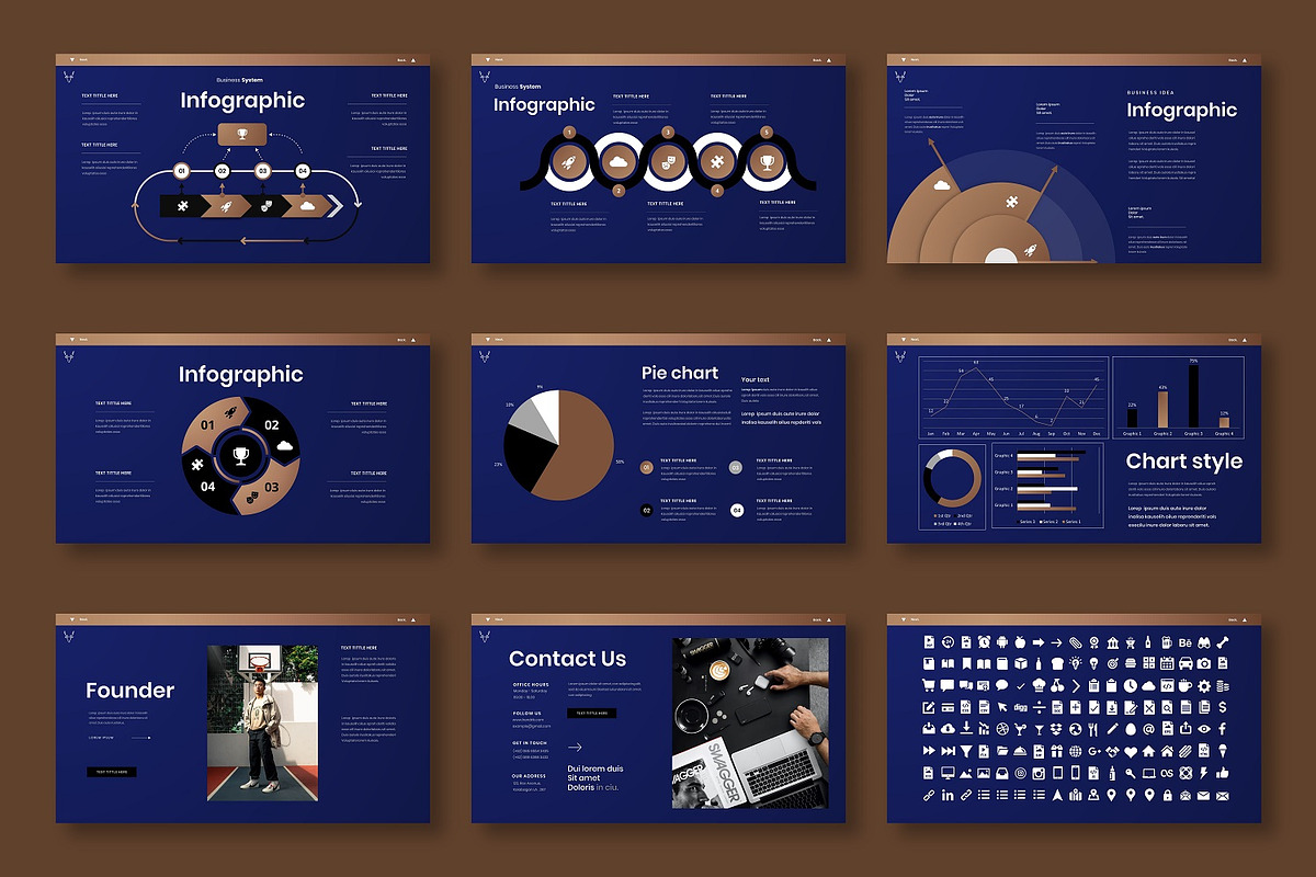Hendrik – Business PowerPoint, a Presentation Template by Dens Creative Studio (Photo 5 of 6)