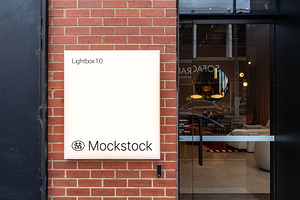 White Lightbox Mockup
