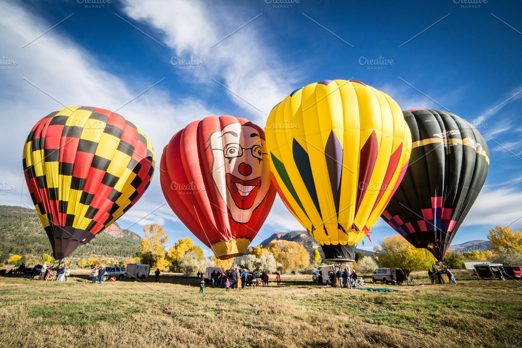 Hot Air Balloons at Festival, a Transportation Photo by Crux Creative