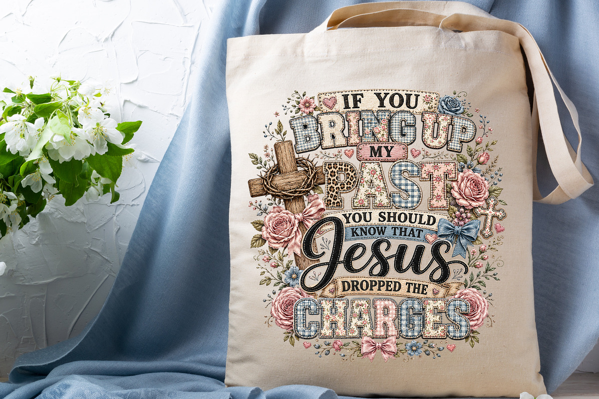 Jesus Dropped The Charges PNG, a Seasonal Illustration by YA Design (Photo 3 of 4)