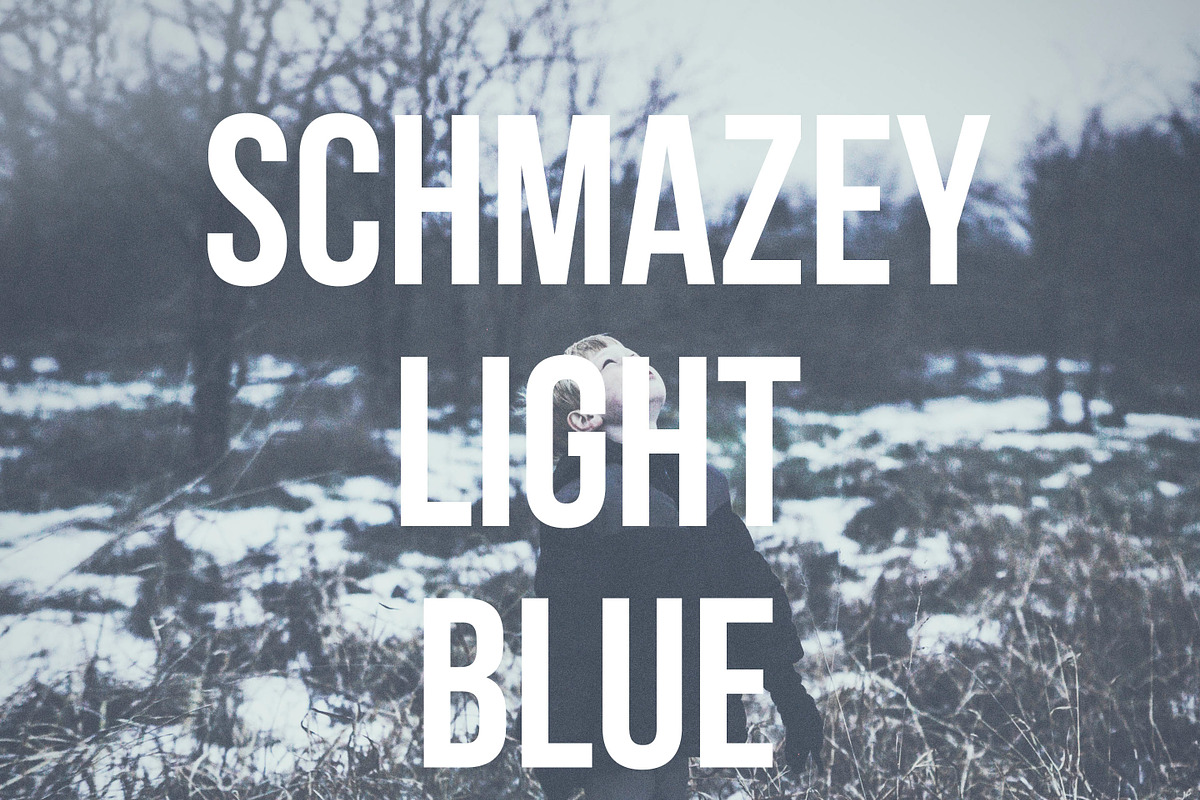 Schmazey Light Blue Photoshop Action preview 7