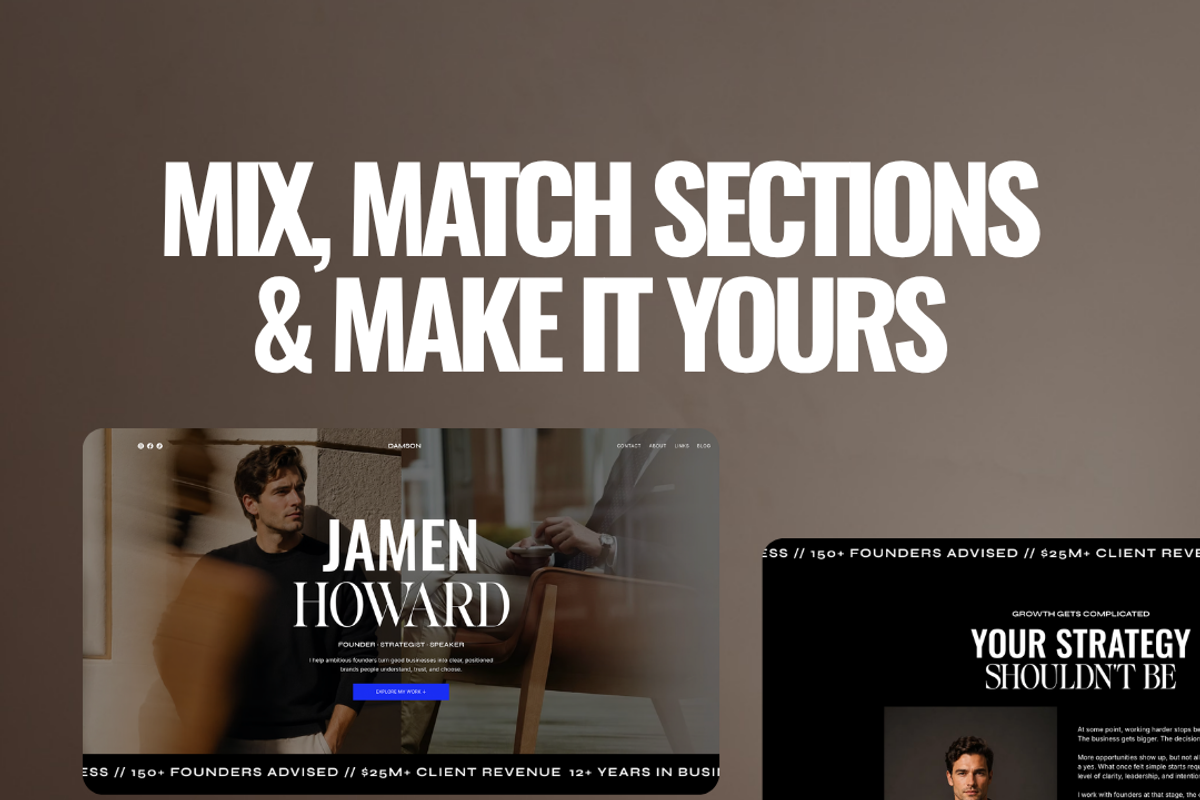 Wix Template for Personal Brands, a Wix Template by JOA CREATIVE LAB (Photo 7 of 12)