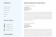 Resume Template / CV, a Resume Template by Peunayah (Thumbnail 6 of 8)