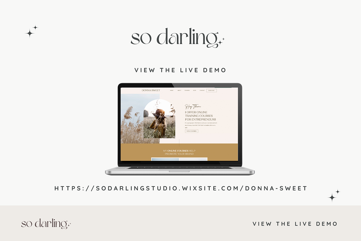 Coaching Template Wix Online Course, a Wix Template by So Darling Studio (Photo 3 of 7)
