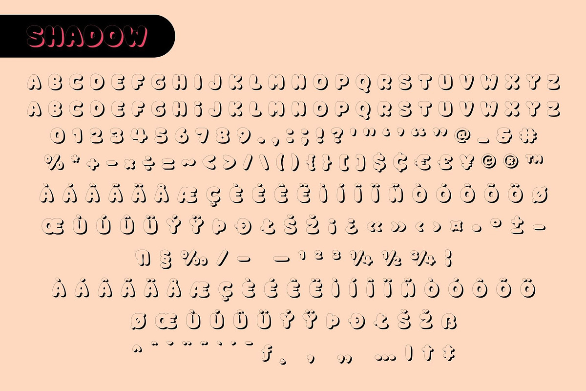 Fox Peachi: 5 Font Styles, a Symbol Font by Fox7 By Rattana (Photo 13 of 15)