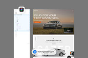 Electric Vehicle Landing Page, a Landing Page Template by SLAB! Design (Thumbnail 3 of 4)