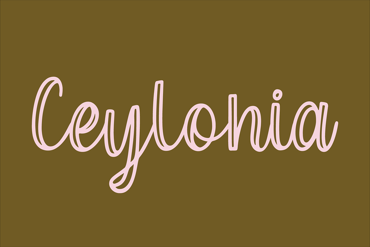 Ceylonia font, a Handwritten Font by Design House (Photo 1 of 3)