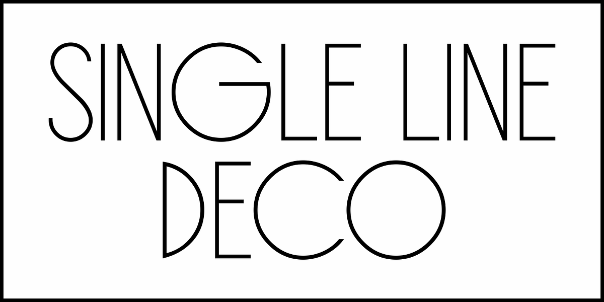 Single Line Deco JNL, a Sans Serif Font by Jeff Levine Fonts (Photo 2 of 5)