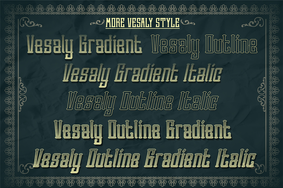 Vesaly - Simple Blackletter preview 7