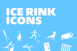Ice Rink Icons, a Solid Icon by Lu