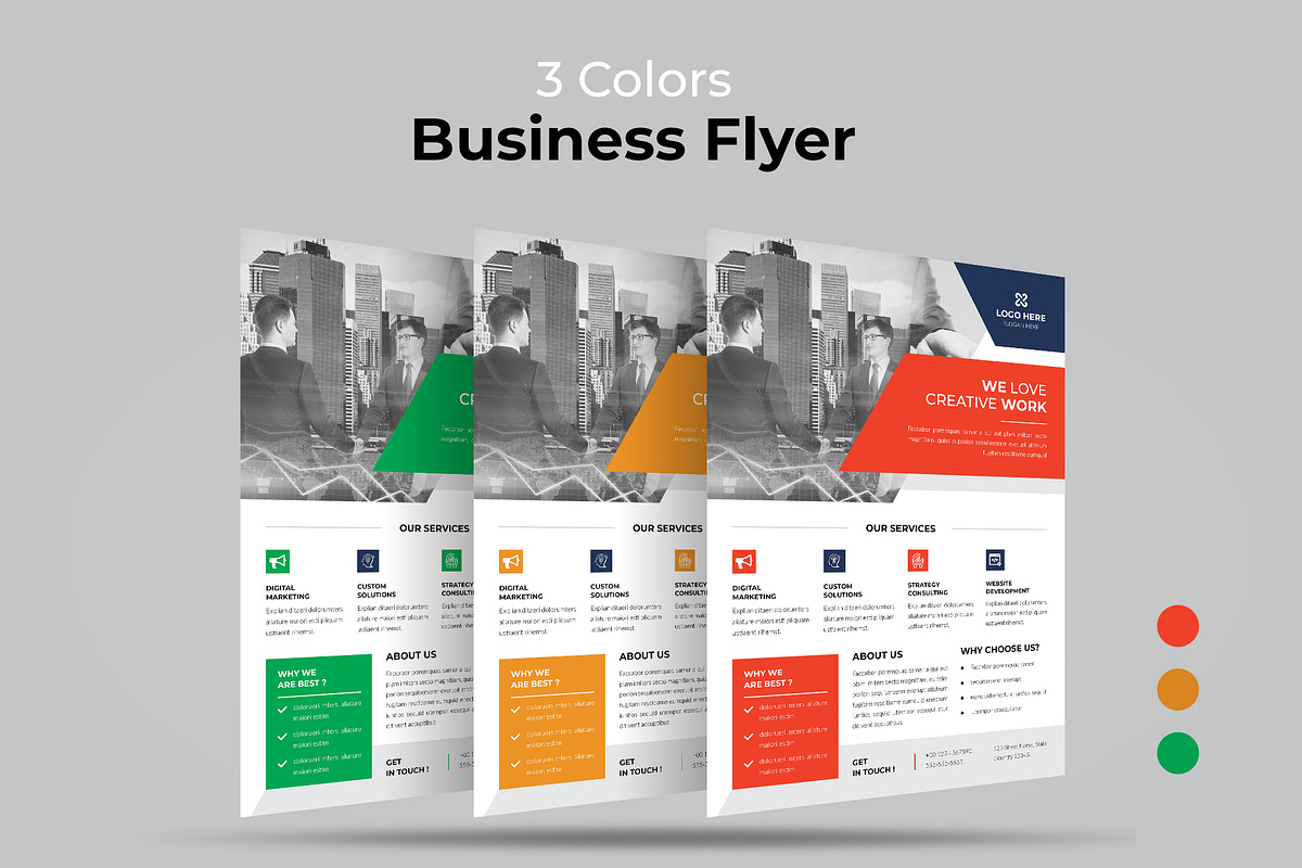 Corporate Business Flyer Template, a Flyer Template by Spark_Creative (Photo 4 of 4)