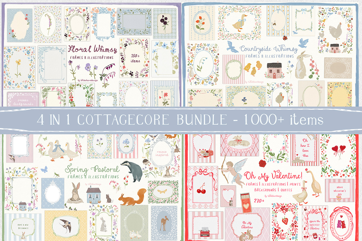 Cottagecore PNG Frames, Illustration, a Decorative Illustration by whiteheartdesign (Photo 1 of 57)