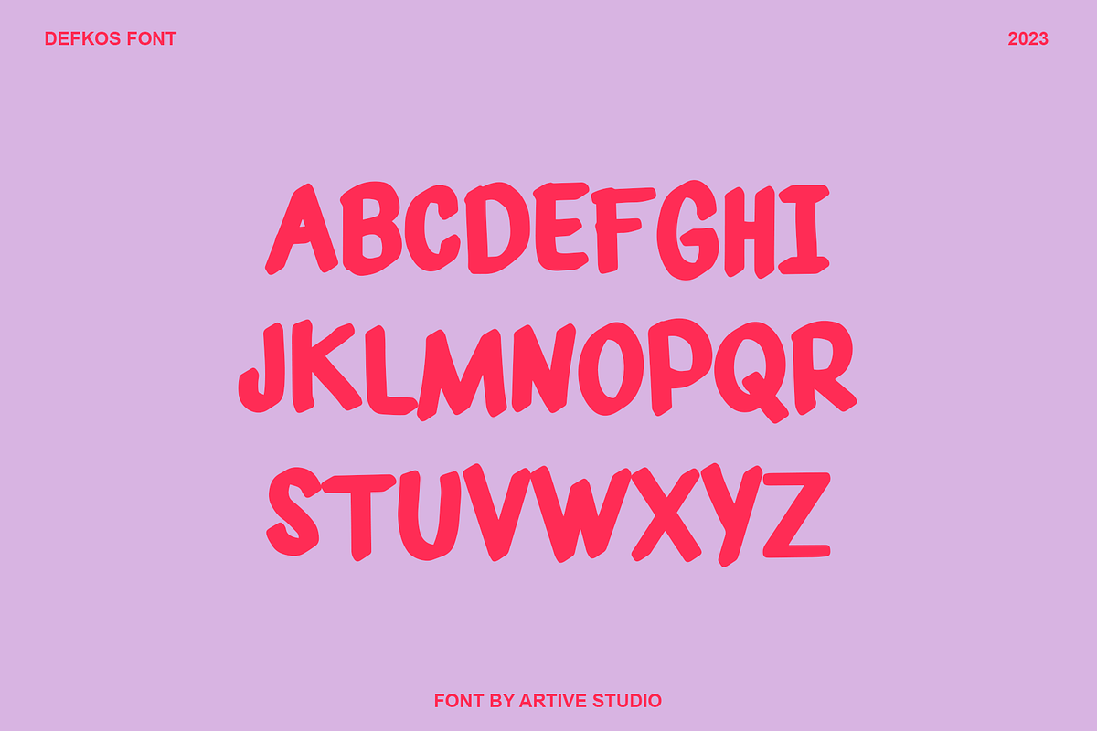 Defkos - Sans Serif Font, a Sans Serif Font by rtf.studio (Photo 3 of 5)