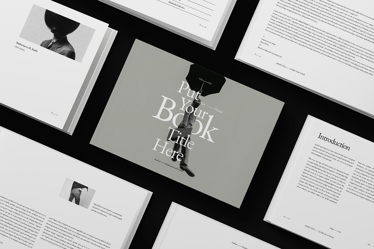Book Title Layout Design Landscape, a Brochure Template by DesignCrest (Photo 2 of 22)