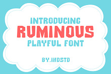 Ruminous playful font