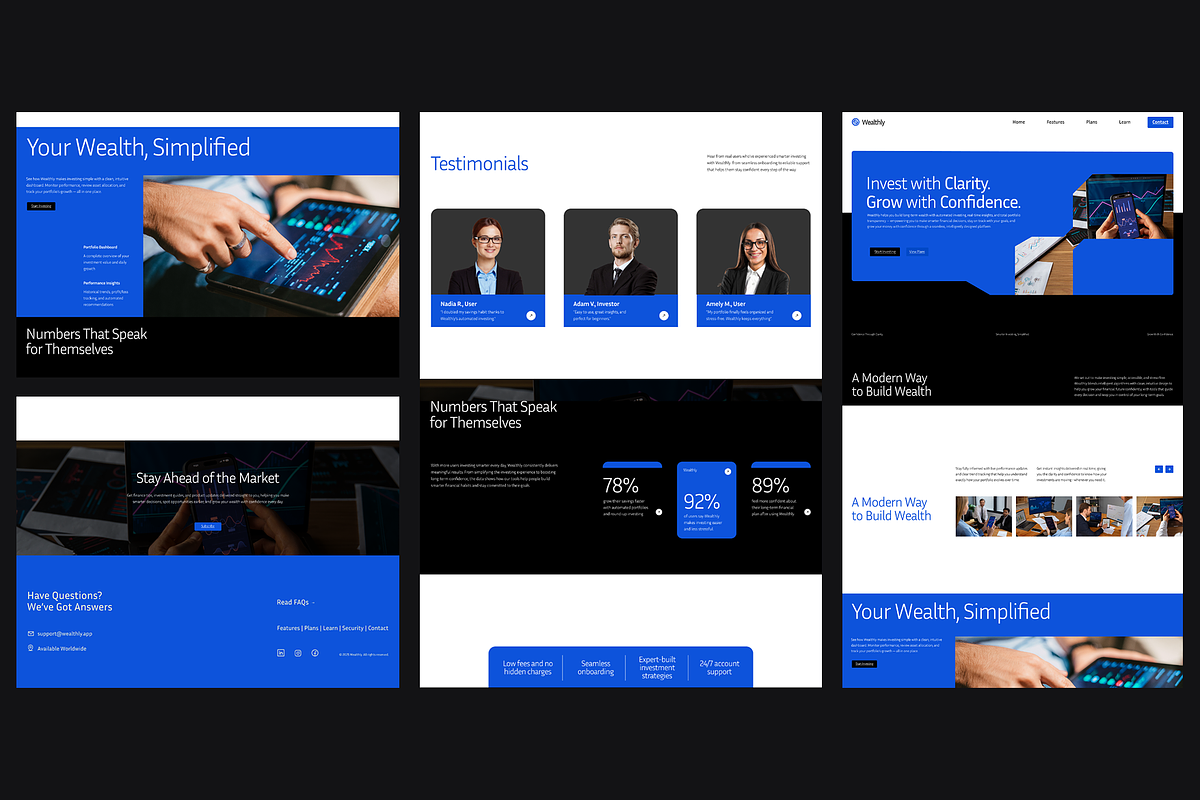 Figma Investment App Landing Page, a Landing Page Template by Musara (Photo 6 of 6)