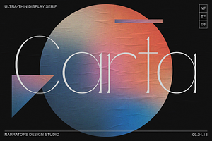 NF Carta - Elegant Display Serif