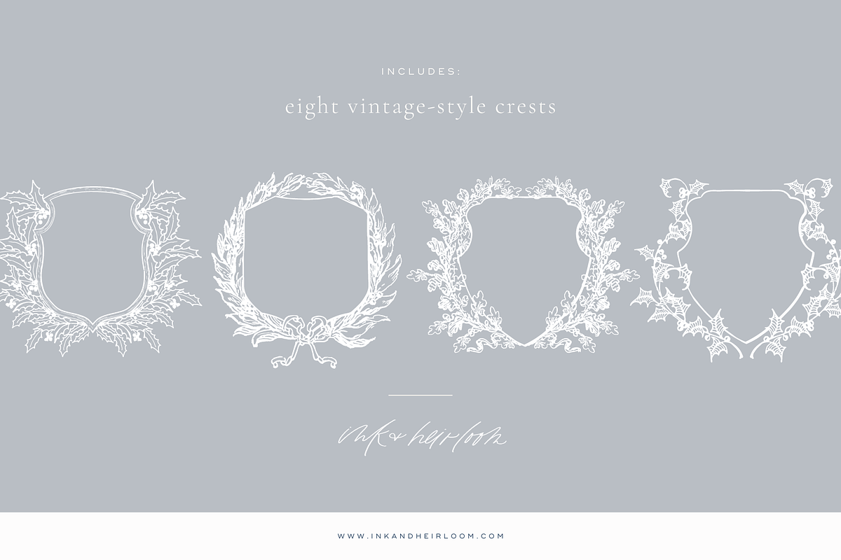 Winter Holiday Crests & Wreaths, an Illustration by Loren Schmidt Studio (Photo 3 of 4)
