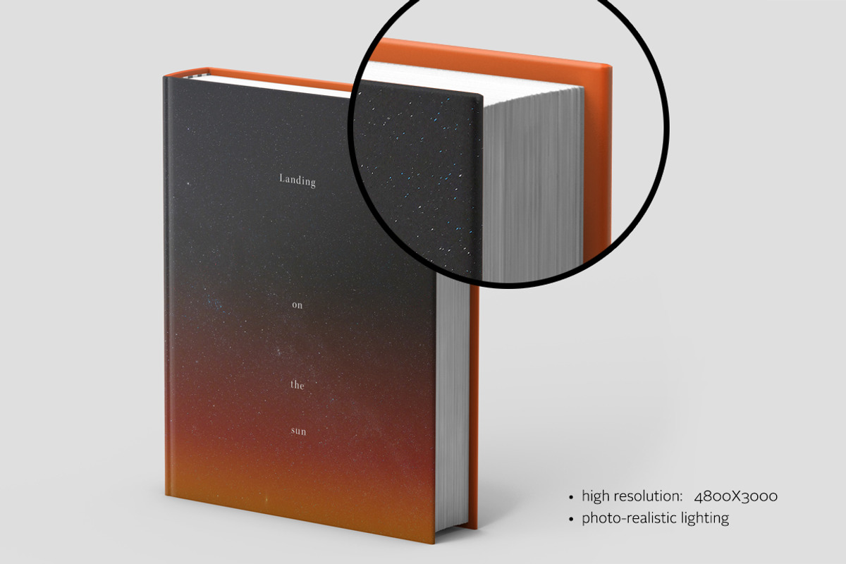 Hardcover Book Mock-up, a Print Template by Madbiologist (Photo 2 of 5)