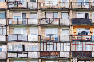 Old residential building balconies, an Architecture Photo by BOOCYS