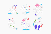 Pew-Pew! Illustration Kit, a Templates & Theme by ls-illustrations (Thumbnail 4 of 6)