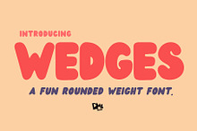 Wedges - Rounded Font