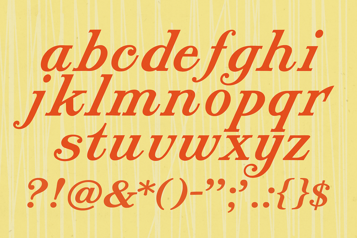 Obsidian Roundhand – Retro Serif, a Serif Font by Lilithcollageart (Photo 8 of 9)