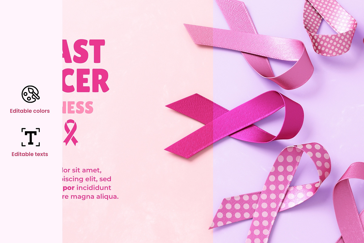 Breast Cancer Awareness Month Flyer, a Flyer Template by TandemStock (Photo 2 of 3)