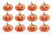 Jack-o-lantern, Halloween Watercolor, an Illustration by May • SHO (Thumbnail 2 of 5)