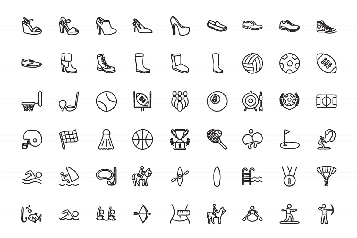 2100 Hand drawn vector icons, an Outline Icon by Visual Generation (Photo 28 of 43)