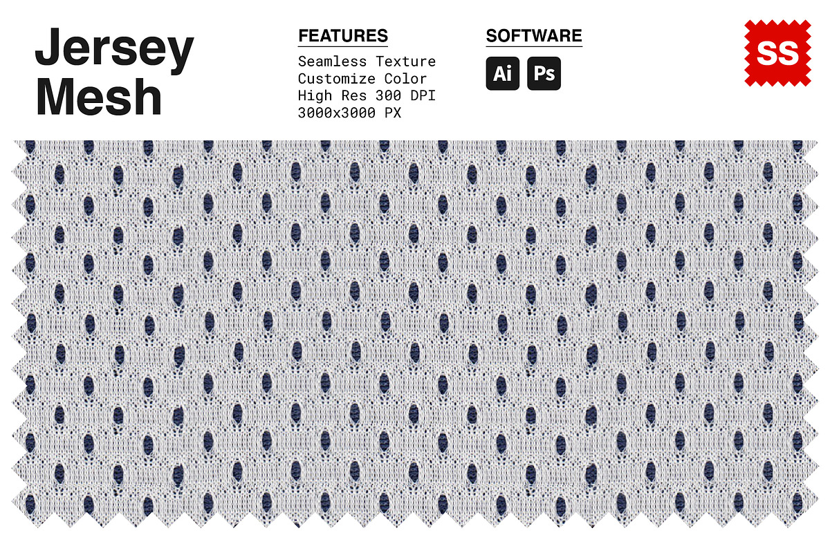 Jersey Mesh Seamless Texture Pattern, a Pattern Graphic by Swatch Supply (Photo 1 of 8)