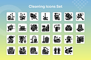Cleaning Icons Set - Glyph, a Solid Icon by Kmg Design (Thumbnail 2 of 2)