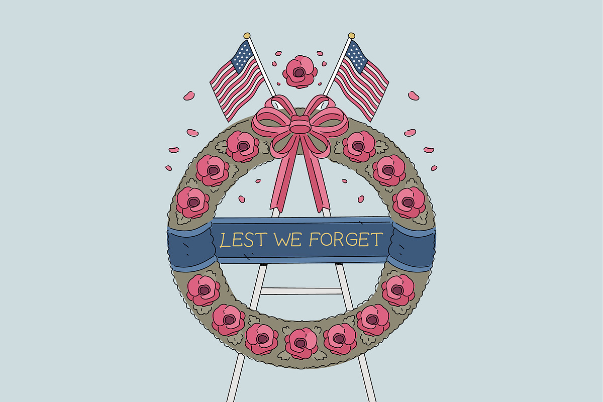 Memorial Day Tribute Set, an Illustration by Bekeen.co (Photo 4 of 5)
