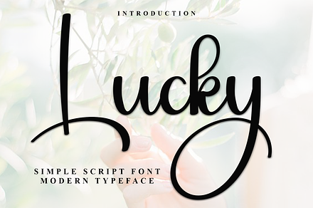 Lucky, a Handwritten Font by FreshTypeINK