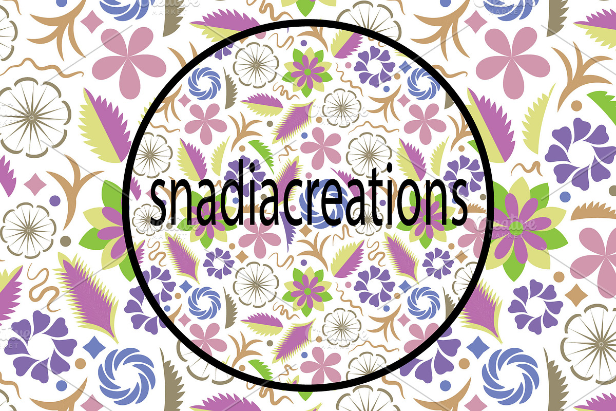 Ditsy Flowers, a Pattern Graphic by snadiacreations
