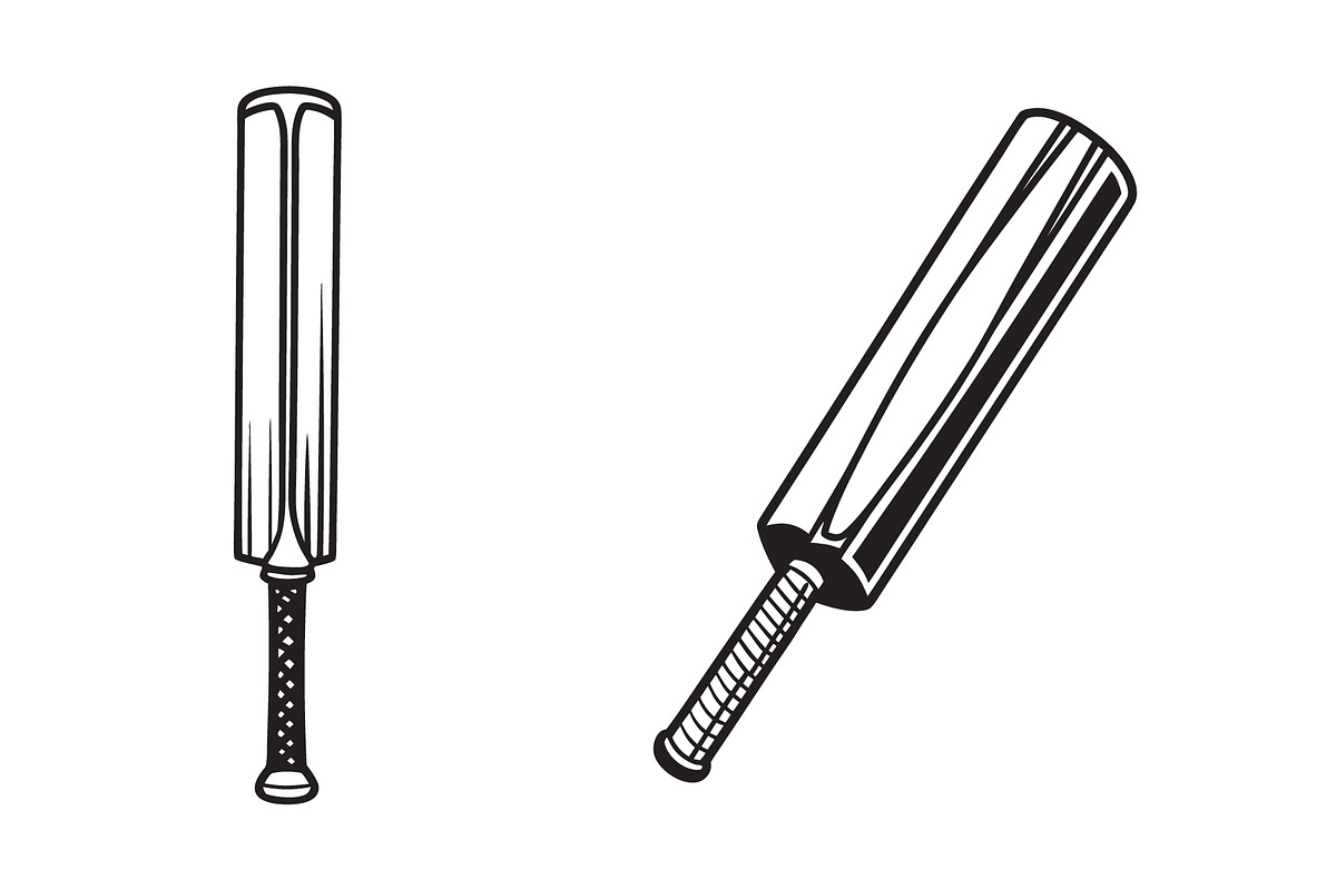 Cricket Bat Vector Icon Set, an Object Graphic by Billah Hub (Photo 2 of 2)