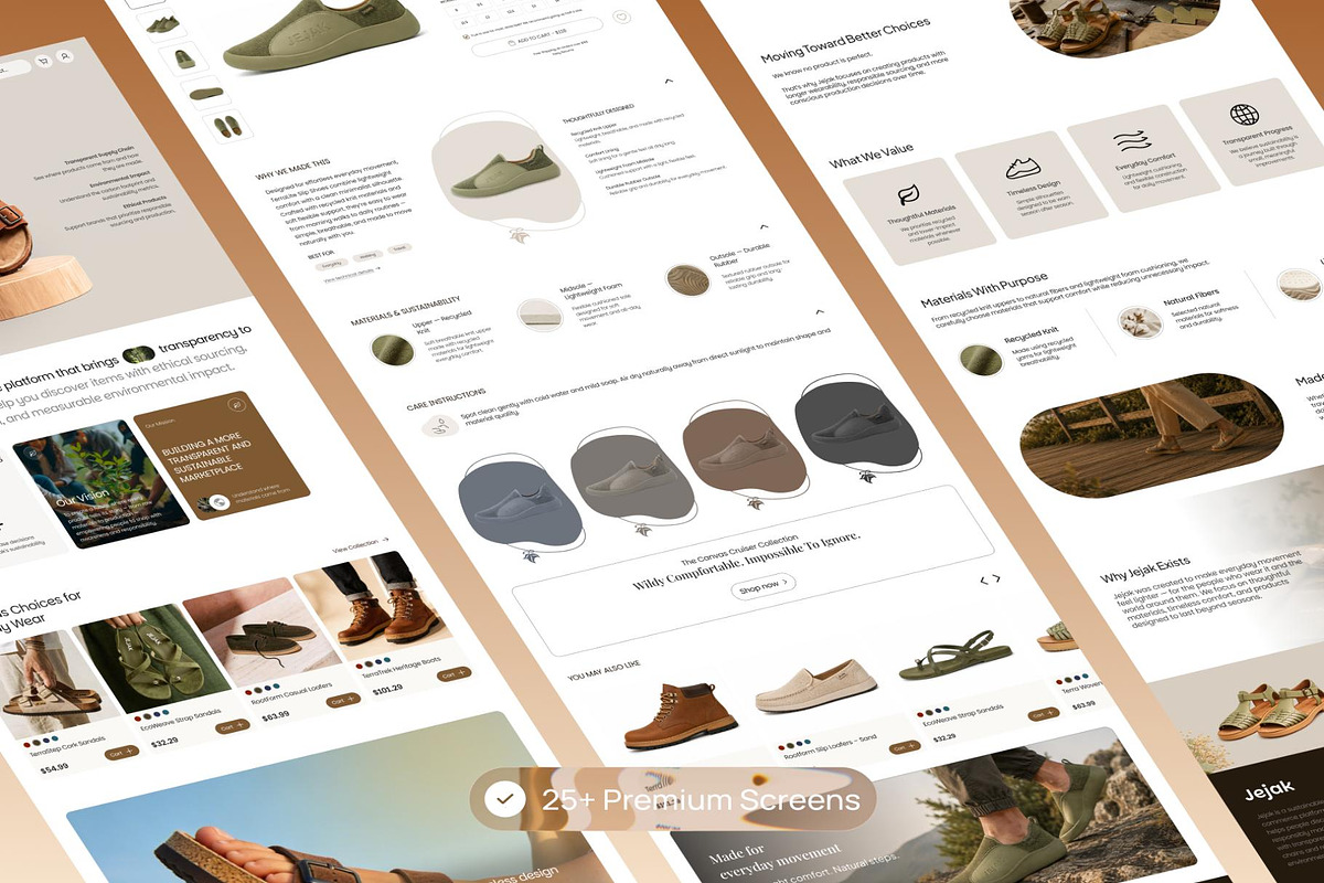 Jejak Sustainable Fashion eCommerce, an UI Kit Template by Creative Perspective (Photo 5 of 7)