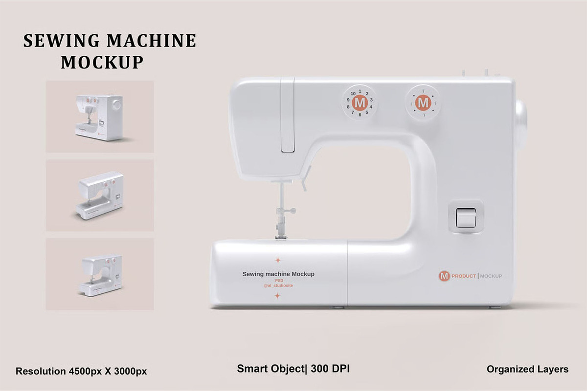 Sewing machine Mockup, a Household Mockup by zpackcreative (Photo 1 of 5)