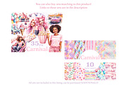 Carnival Clipart Bundle | Festival, a Seasonal Illustration by GlamArtZhanna (Thumbnail 2 of 6)