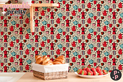 Cottage Kitchen Wallpaper Mockup PSD, a Product Mockup by Printable Pretty Studio (Thumbnail 8 of 11)