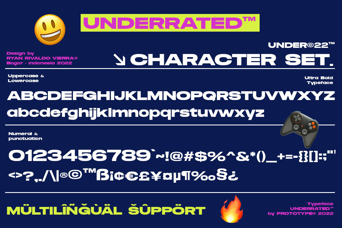 Underrated Font Update 3.0, a Sans Serif Font by Ryan Rivaldo Vierra (Photo 9 of 10)