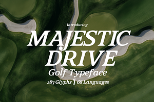 Majestic Drive - Golf Typeface